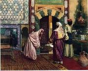 Arab or Arabic people and life. Orientalism oil paintings  373